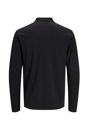Back image of the Kane ls polo in black, by brand Jack&jones