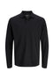 Front image of Kane ls polo in black, by brand Jack&jones