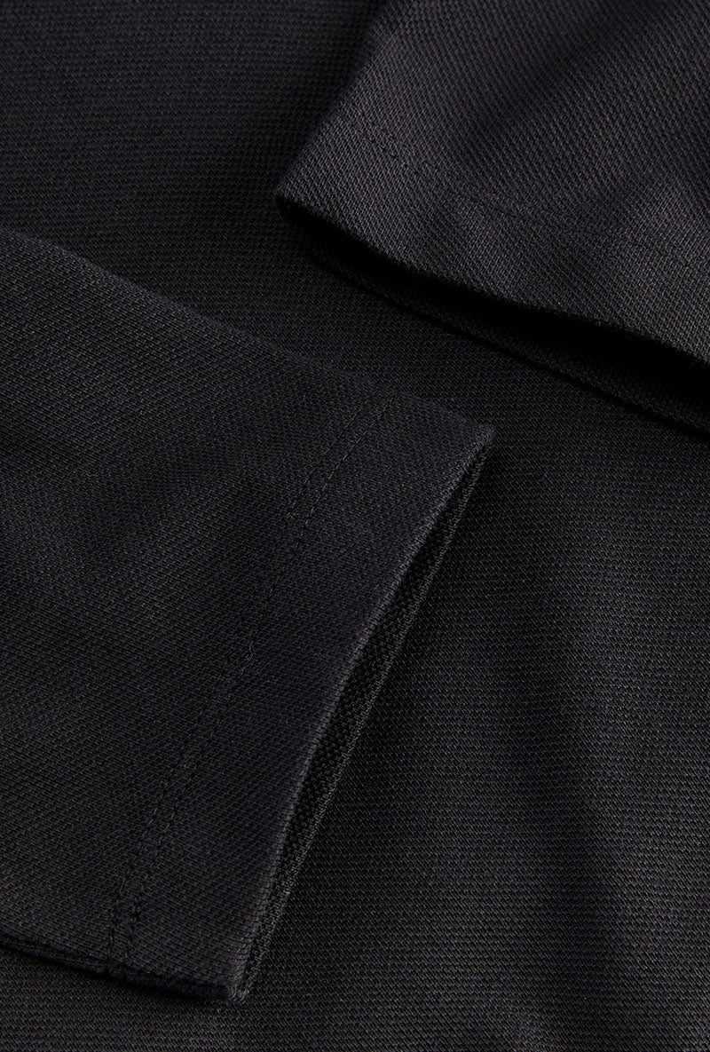 Front image of Kane ls polo in black, by brand Jack&jones