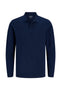 Front image of the Kane ls polo in navy, by brand Jack&jones