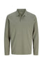 Front image of the Kane ls polo in olive, by brand Jack&jones
