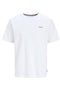 Front image of Kyle ss crew neck tee in white, by brand Jack&jones