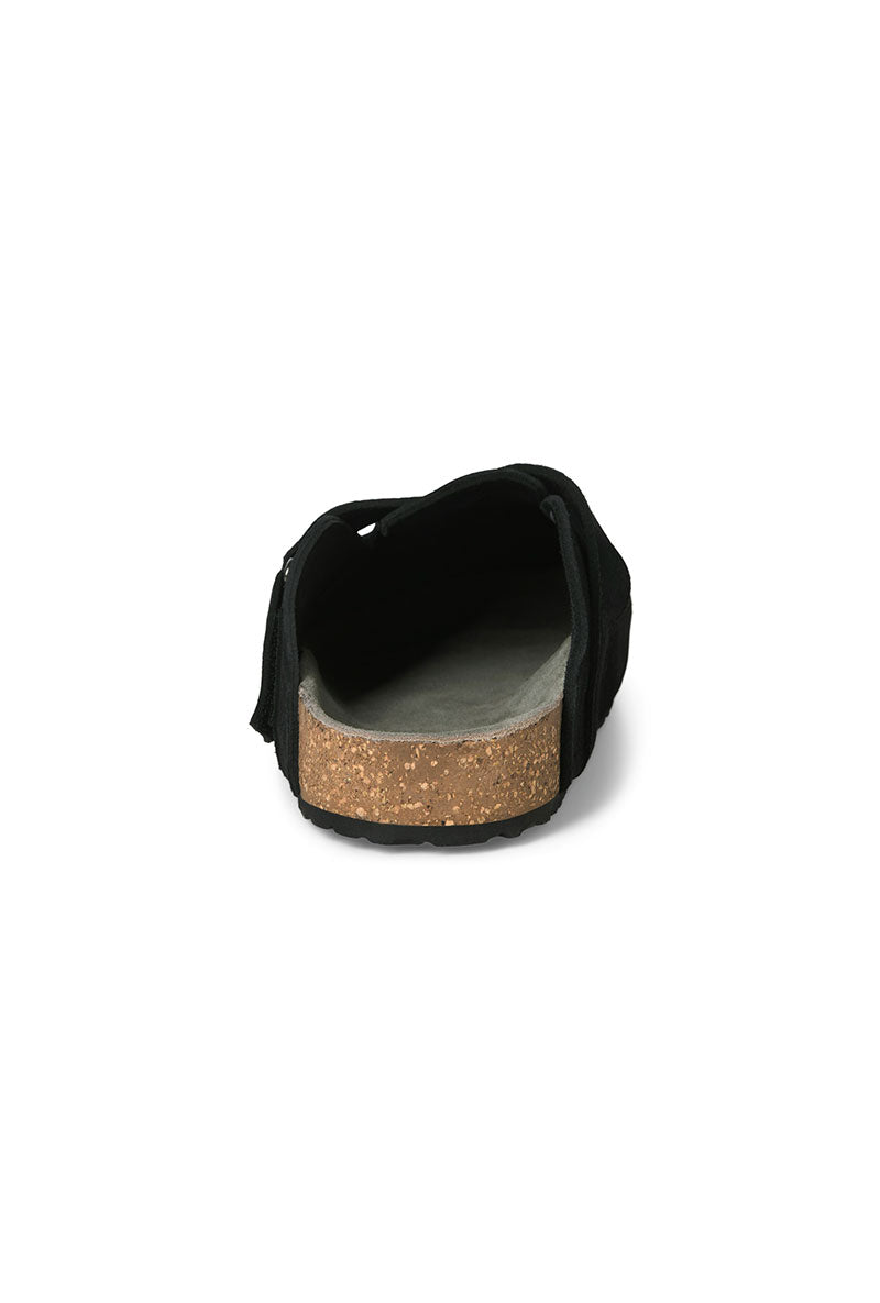 Back image of Louis suede mule in black, by brand Jack&jones