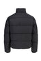 Back image of the Lupo puffer jacket in black, by brand Jack&jones