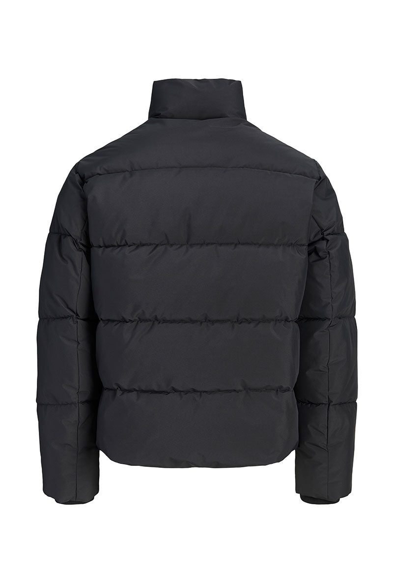 Back image of Lupo puffer jacket in black, by brand Jack&jones
