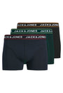 Image of MAX SOLID 3 PACK TRUNKS in black, by brand JACK&JONES