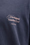 Front print image of the Montauk back graphic tee in charcoal, by brand Jack&jones