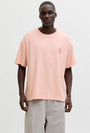 Image of MONTAUK BACK GRAPHIC TEE in peach, by brand JACK&JONES