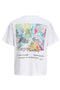 Back image of the Montauk back graphic tee in white, by brand Jack&jones