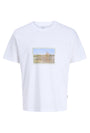 Image of MONTAUK PHOTO SS TEE in white, by brand JACK&JONES