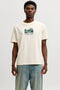 Front image of Norrebro skyline tee in cream, by brand Jack&jones