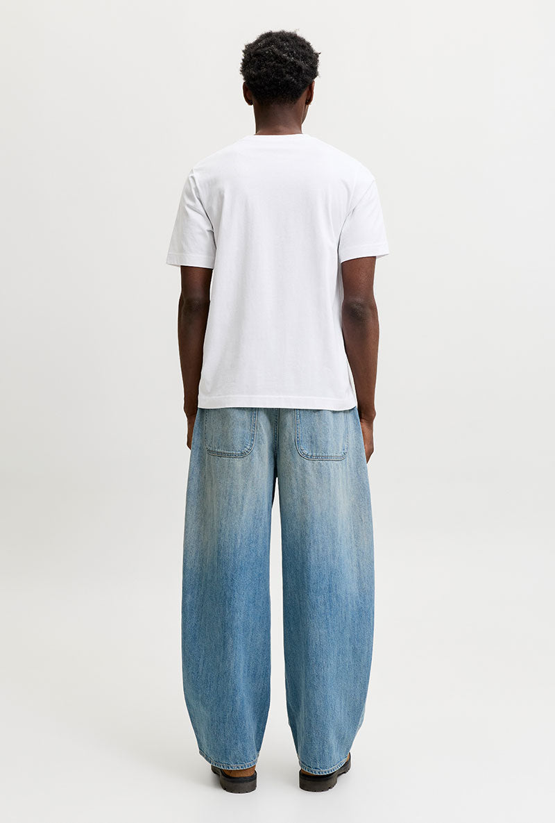 Back image of Norrebro skyline tee in white, by brand Jack&jones