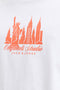 Front image of the Norrebro skyline tee in white, by brand Jack&jones