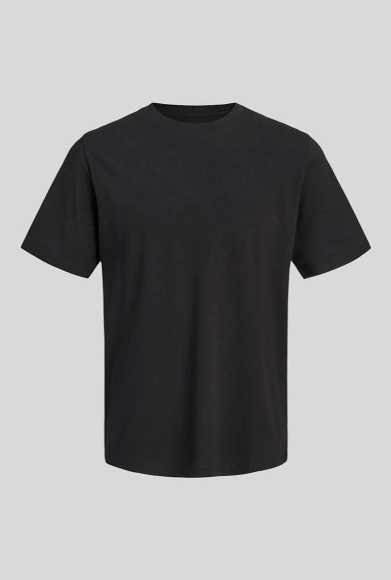 Front image of Osaka back print tshirt in black, by brand Jack&jones
