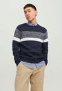 JACK AND JONES PANNEL BLOCK KNIT