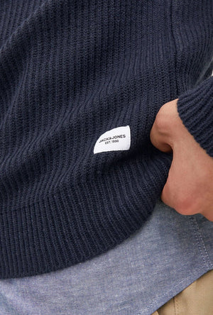 JACK AND JONES PANNEL BLOCK KNIT