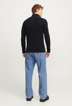 JACK AND JONES PANNEL KNIT HALF ZIP