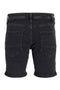 Back image of the Rick jj fox denim shorts in black, by brand Jack&jones