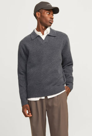 JACK AND JONES ROLLIE KNIT LS POLO