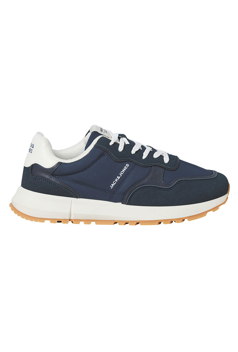 Front image of Romano combo sneaker in navy, by brand Jack&jones