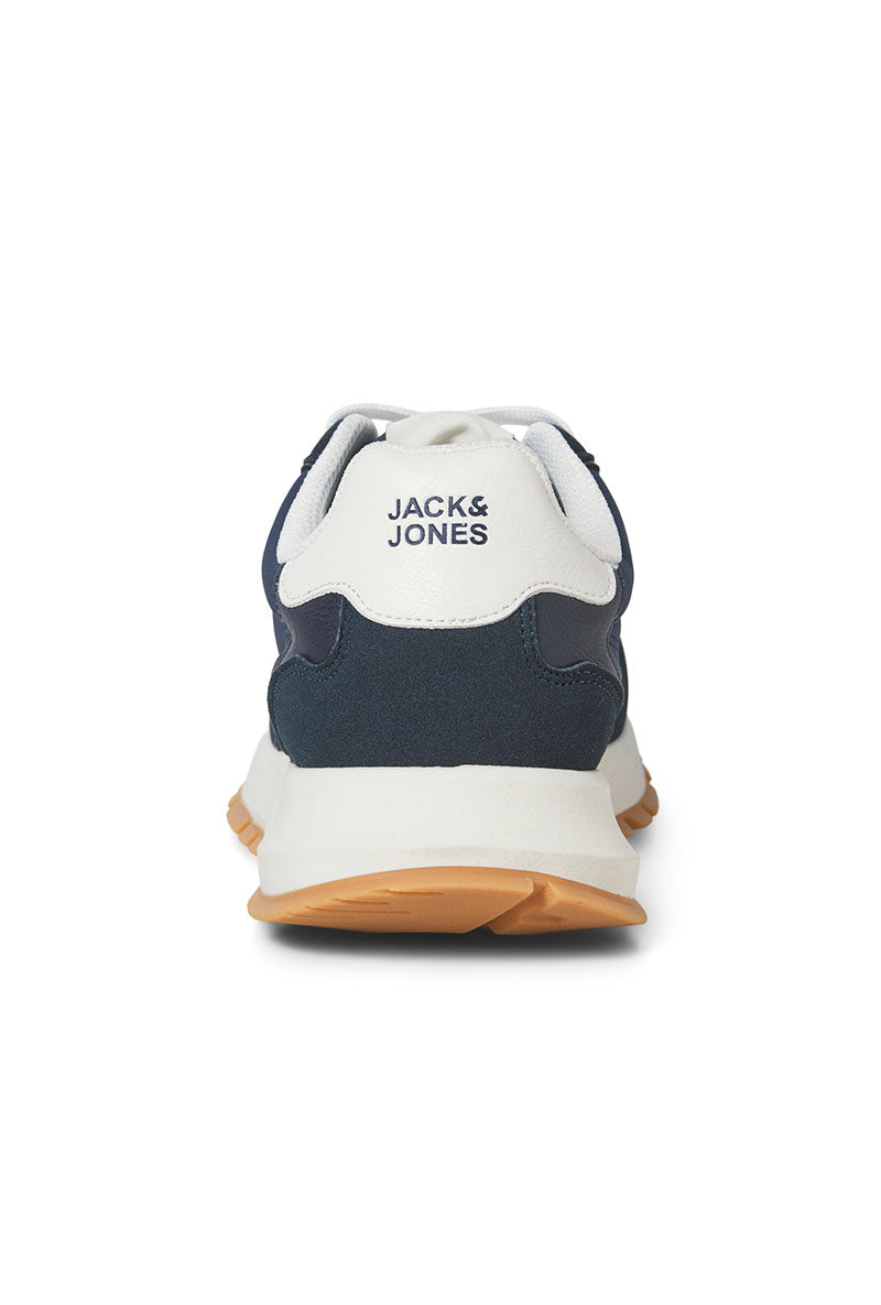 Front image of Romano combo sneaker in navy, by brand Jack&jones