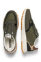 Front image of Romano combo sneaker in olive, by brand Jack&jones