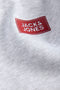 Detail image of the Rush sweat crew neck sweatshirt in light grey, by brand Jack&jones