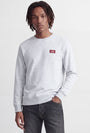 Image of RUSH SWEAT CREW NECK SWEATSHIRT in light grey, by brand JACK&JONES