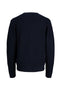 Back image of the Sage vneck knit cardigan in navy, by brand Jack&jones