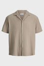 Image of SEAN RESORT SHIRT in brown, by brand JACK&JONES