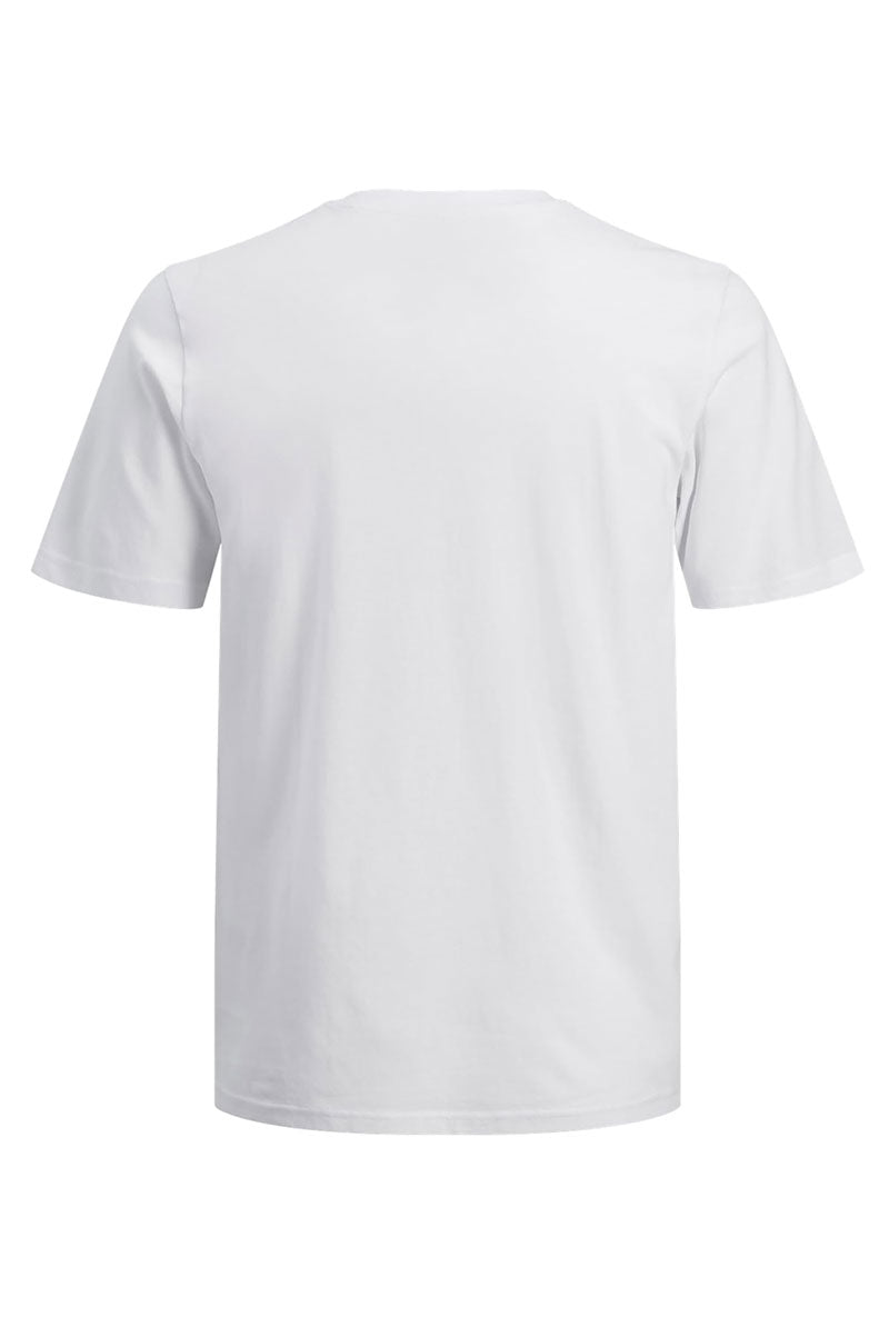 Back image of Track skull tee in white, by brand Jack&jones