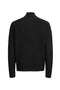 Back image of the Soho ollie high neck zip knit in black, by brand Jack&jones