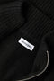Front image of the Soho ollie high neck zip knit in black, by brand Jack&jones