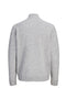 Back image of the Soho ollie high neck zip knit in light grey, by brand Jack&jones
