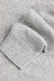 Front image of the Soho ollie high neck zip knit in light grey, by brand Jack&jones