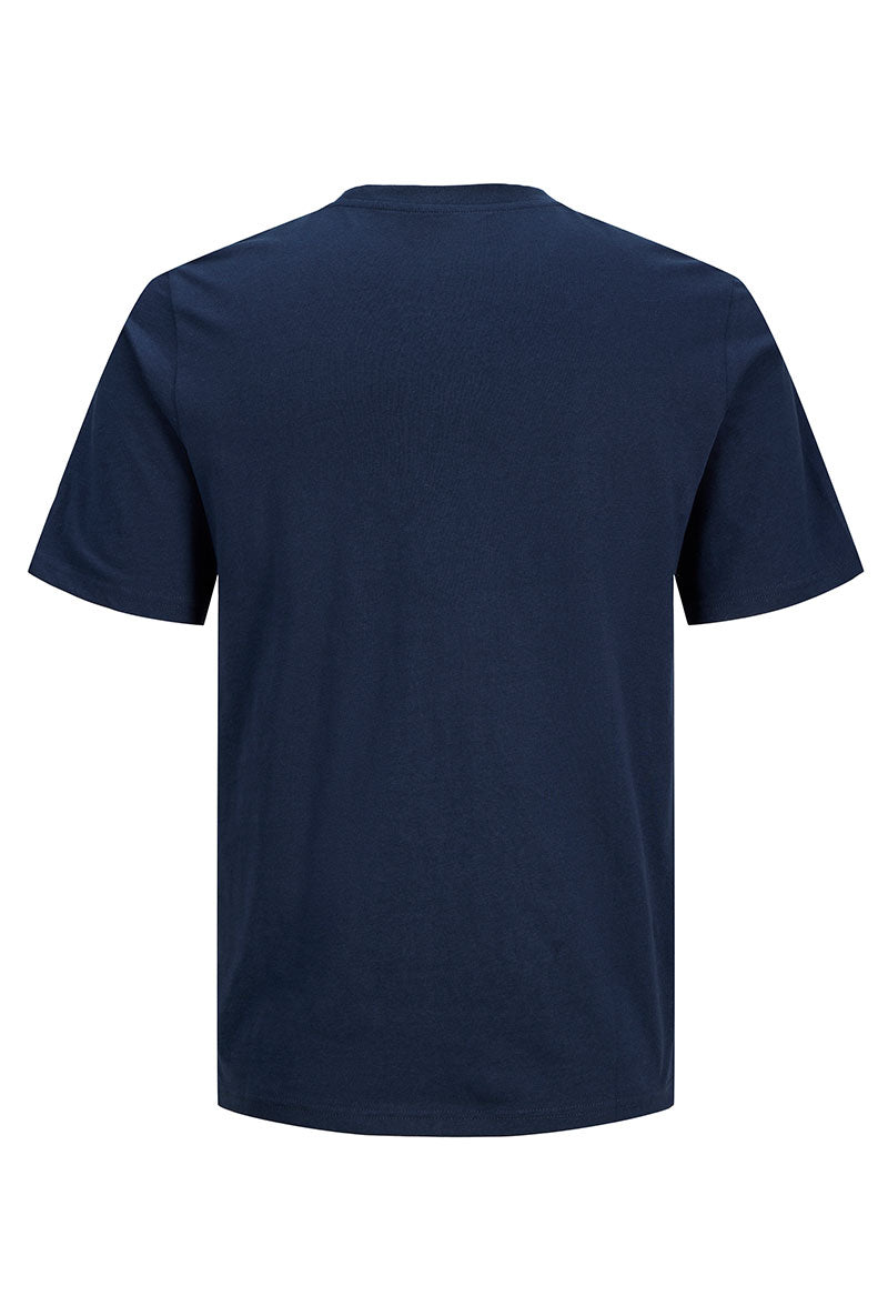 Back image of Tom tee ss crew neck in navy, by brand Jack&jones