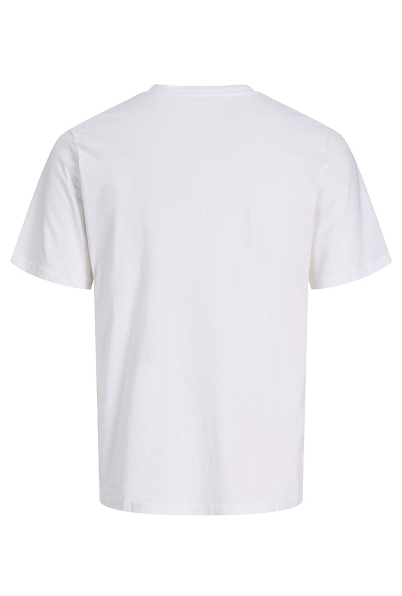 Back image of Tom tee ss crew neck in white, by brand Jack&jones