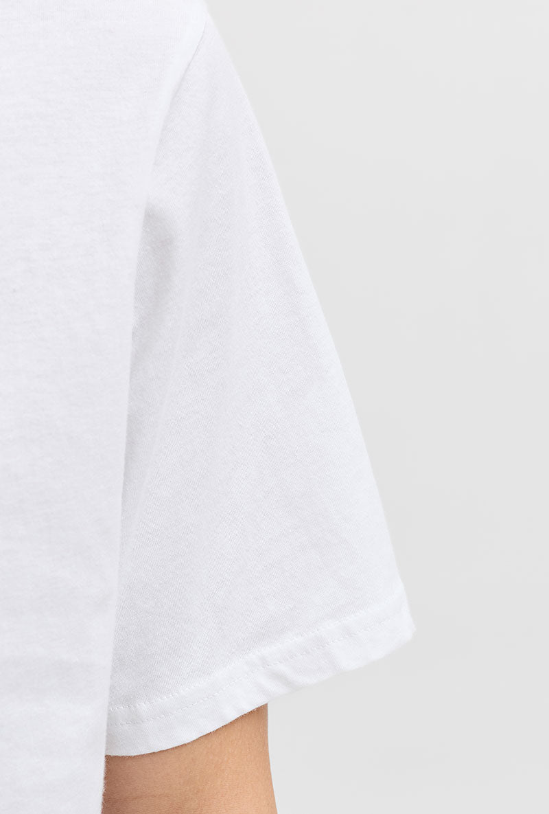 Front image of Tom tee ss crew neck in white, by brand Jack&jones