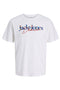 Front image of the Tom tee ss crew neck in white, by brand Jack&jones