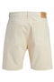 Back image of the Tony original 017 shorts in cream, by brand Jack&jones