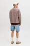 Back image of a model wearing the Tony original shorts akm 111 in denim, by brand Jack&jones