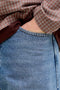 Front image of a model wearing the Tony original shorts akm 111 in denim, by brand Jack&jones