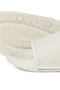 Close up image  of the Jack and jones wartillery moulded slider in beige, by brand Jack&jones