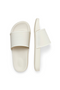 Front image  of the Jack and jones wartillery moulded slider in beige, by brand Jack&jones