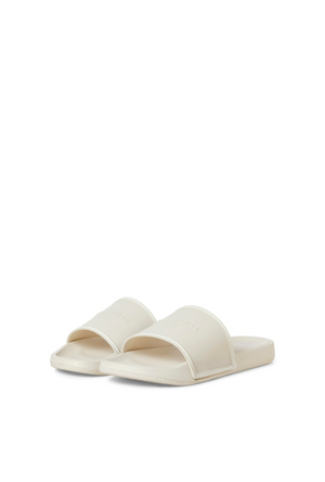 Product pair image of the Jack and jones wartillery moulded slider in beige, by brand Jack&jones