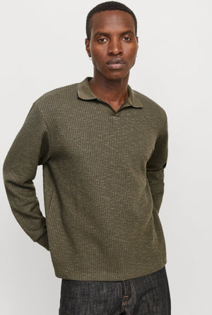 JACK AND JONES WINTER OTTOMAN SPLIT NECK POLO