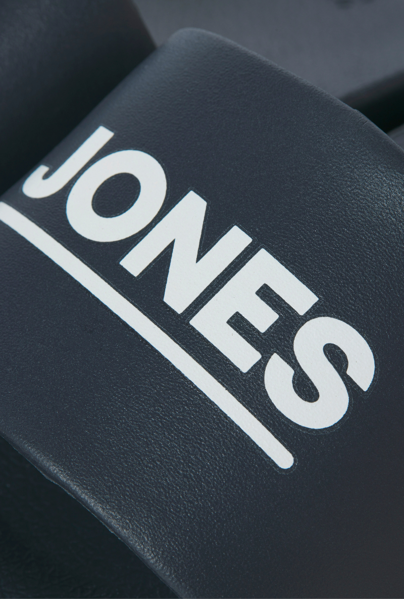 Close up image  of Jack and jones wollie slider in charcoal, by brand Jack&jones