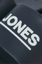 Close up image  of the Jack and jones wollie slider in charcoal, by brand Jack&jones