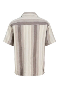 Back image of the Alvaro dobby resort shirt in beige, by brand Jack&jones