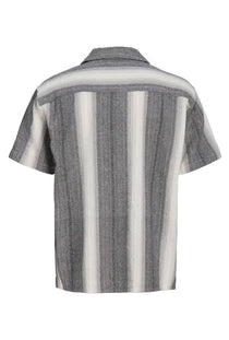 Back image of the Alvaro dobby resort shirt in black, by brand Jack&jones